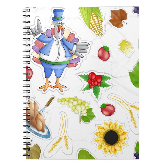 lustig thanksgiving anteckningsbok med spiral (Framsidan)