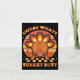 Lustig Thanksgiving Garanterar vad Turkiet, Butt M Kort