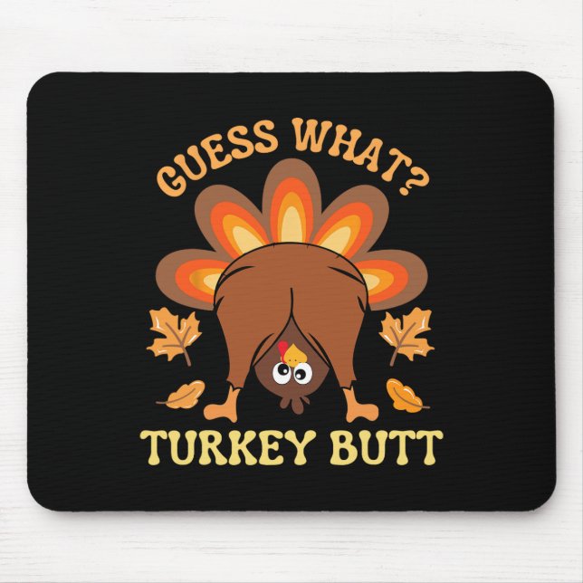 Lustig Thanksgiving gissar vad Turkiet gör Musmatta (Framsidan)