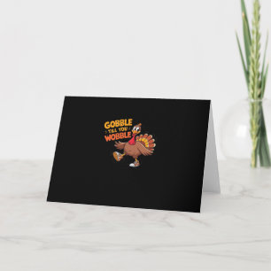 Lustig Thanksgiving - Gobble tills du Wobble Class Kort