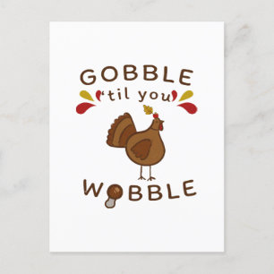 Lustig Thanksgiving - GRUBBLE FORTFARANDE VINTAG Vykort
