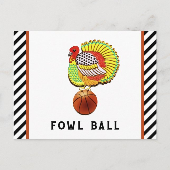 Lustig Thanksgiving Helg Vykort (Framsida)