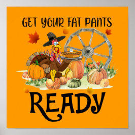 lustig Thanksgiving-Helgdag Poster