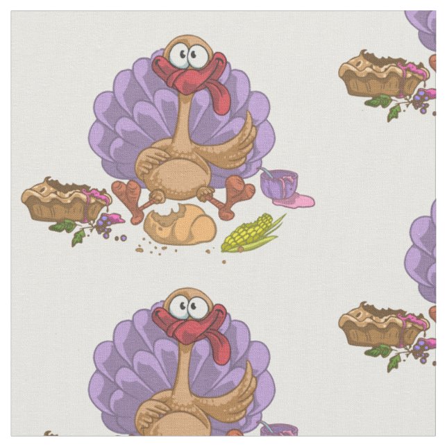 lustig thanksgiving-kalkon tyg (Närbild)