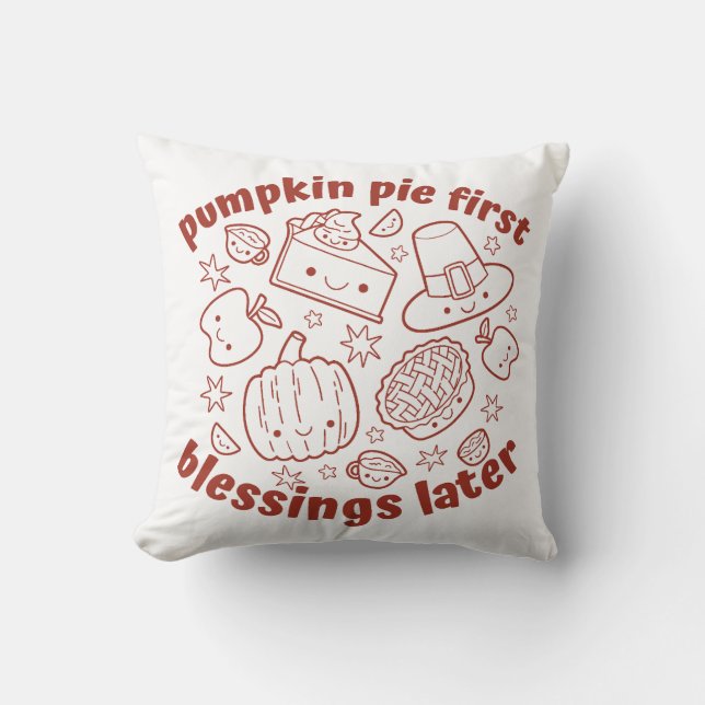 Lustig Thanksgiving Kudde (Framsida)