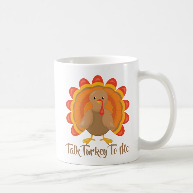 Lustig Thanksgiving tala Turkiet med mig Kaffemugg (Höger)