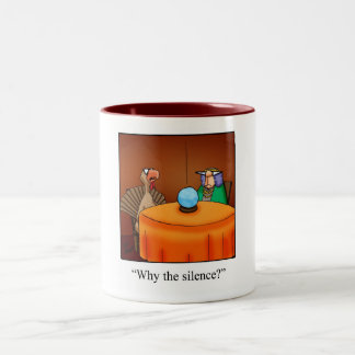 Lustig Thanksgiving Turkiet Fortune Tecknad Gifts! Två-Tonad Mugg