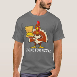 Lustig Thanksgiving Turkiet Pizza Manar Kids Boys T Shirt