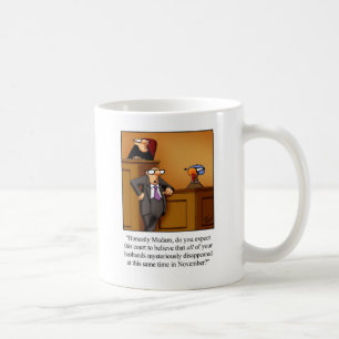 Lustig Thanksgiving Turkiet-rättegång! Kaffemugg