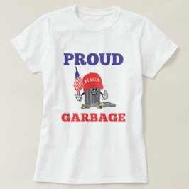 Lustig Trump stolt MAGA Tecknad Sopor American T Shirt