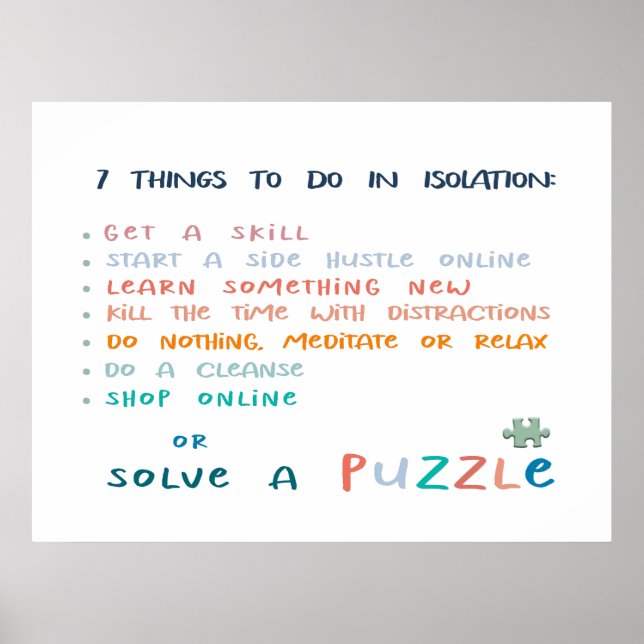 Lustig typografi med inspirerande motivation poster (Framsidan)