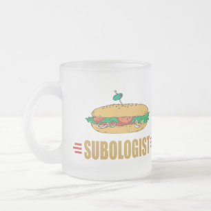 Lustig undervattenssandwich frostad glasmugg