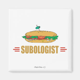 Lustig undervattenssandwich magnet