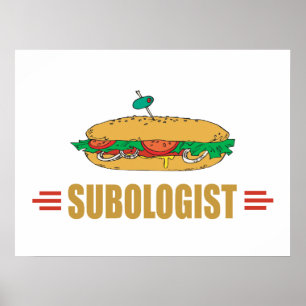 Lustig undervattenssandwich poster