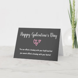 lustig valentins bästa vän söt helgkort