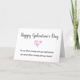 lustig valentins bästa vän söt helgkort