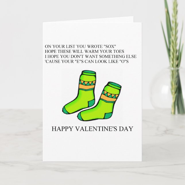 lustig valentins dikt helgkort (Framsida)