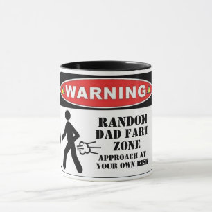 lustig varning till pappa fart zonare far present mugg