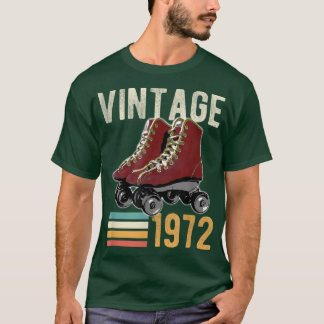 Lustig Vintage 1972 Rullskat 50:e födelsedagen 50  T Shirt