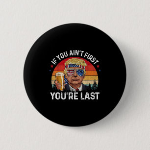 Lustig Vintage 4:e juli Donald Trump som drog mig Knapp