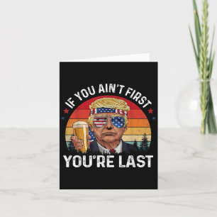 Lustig Vintage 4:e juli Donald Trump som drog mig Kort