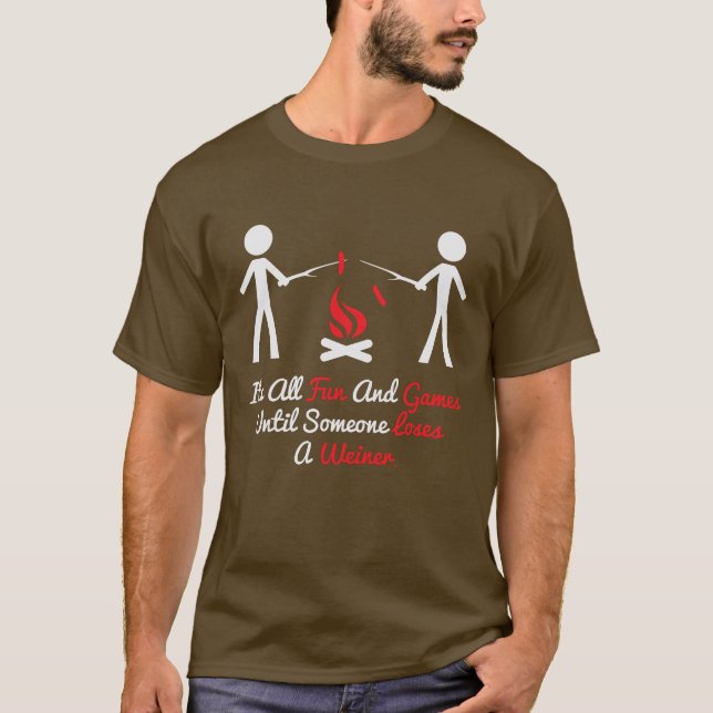 lustig wiener roast ord art t shirt (Framsida)
