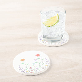 Lustig Wildblommor Sandstone Underlägg