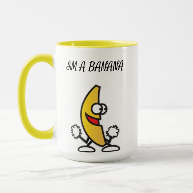 lustiga bananmembranet mugg (Vänster)