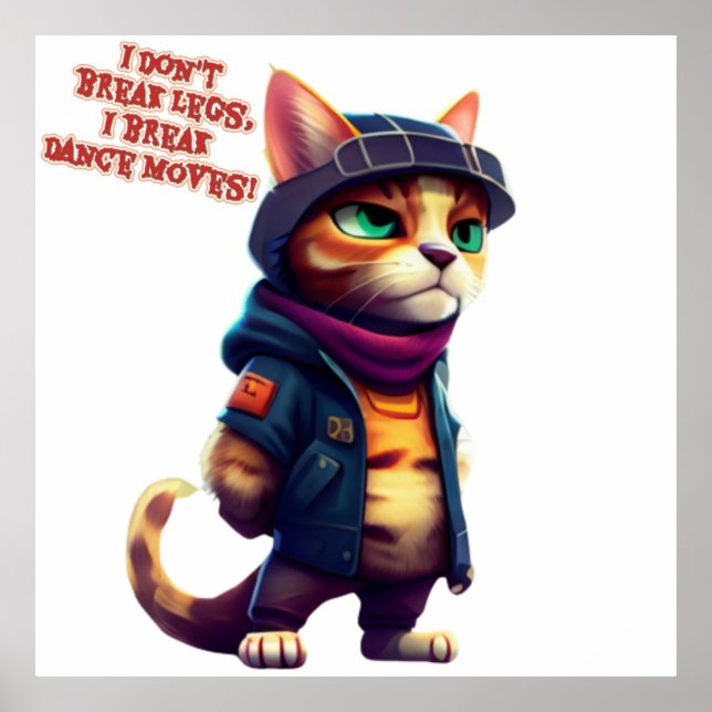 Lustiga citat från ett kattgäng chef poster (Framsidan)