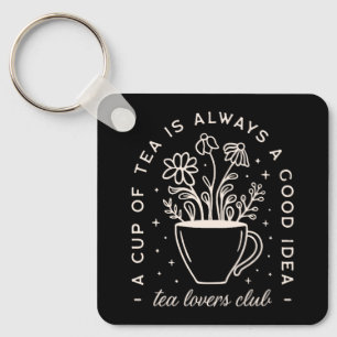 Lustiga citat från Tea älskare Nyckelring