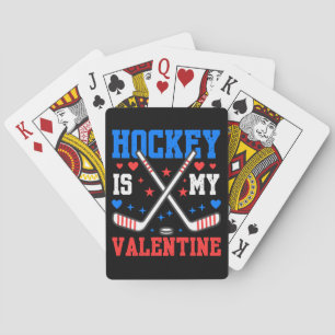 Lustiga citat Ice Hockey är mitt Valentine Sport T Casinokort