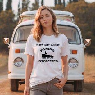 Lustiga citat om att fiska i älskare t shirt
