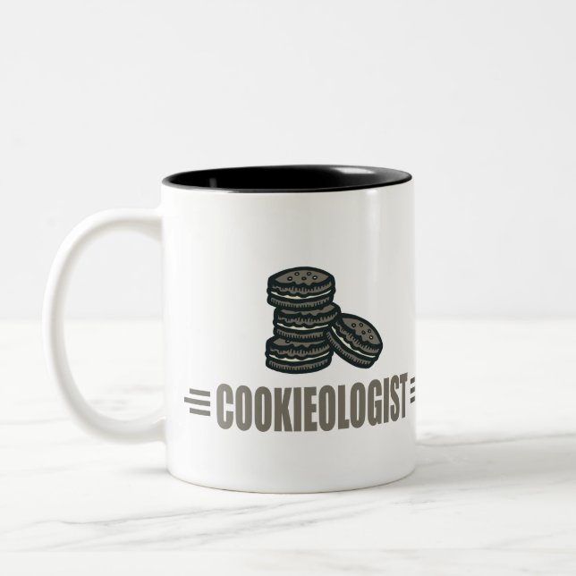 Lustiga Cookies Två-Tonad Mugg (Vänster)