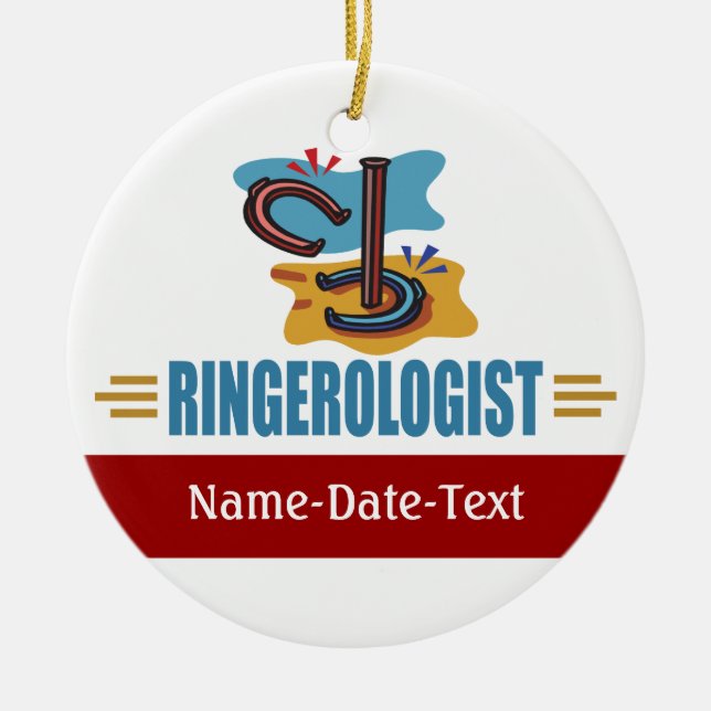 Lustiga hästseshoar julgransprydnad keramik (Framsidan)