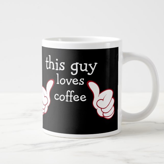 Lustiga killar Jumbo Coffee Kopp Jumbo Mugg (Höger)