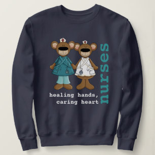 Lustiga Nallar Sjuksköterskans Sweatshirts Tröja