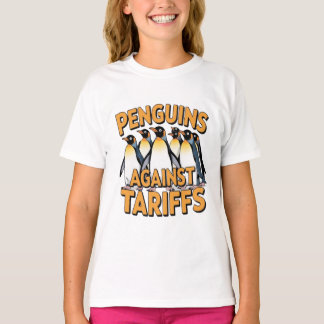 Lustiga penguiner mot tariffprotester t shirt