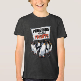 Lustiga penguiner mot tariffprotester t shirt