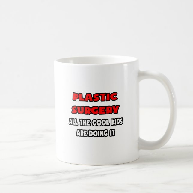 Lustiga plastiska kirurger och gåvor kaffemugg (Höger)