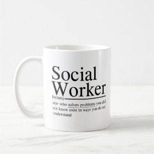 lustiga Social Worker-offerter Kaffemugg