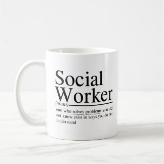 lustiga Social Worker-offerter Kaffemugg