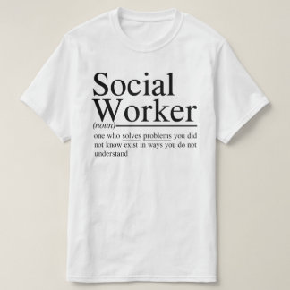 lustiga Social Worker-offerter T Shirt