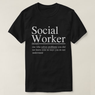 lustiga Social Worker-offerter T Shirt