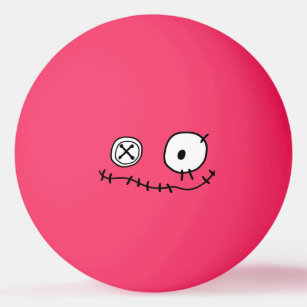 lustiga, söta monstret tecknade figurer Hallowe Pingisboll
