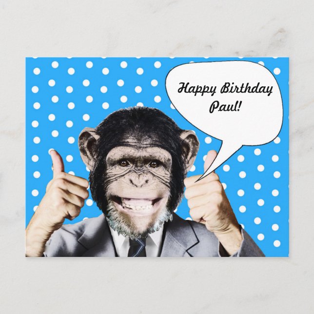 Lustige beschreibbare personalisierbare Postkarten Vykort (Framsida)