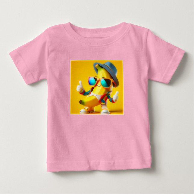 Lustige coole Banane T Shirt (Framsida)