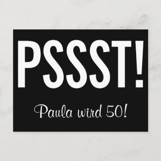 Lustige Einladung als Postkarte Vykort