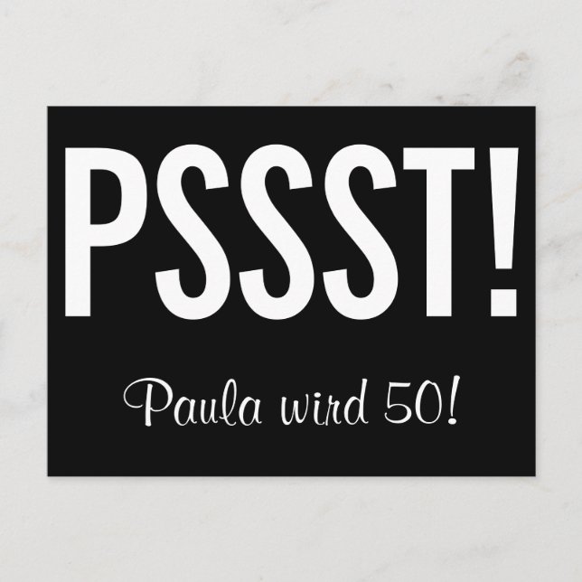 Lustige Einladung als Postkarte Vykort (Framsida)