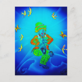 Lustige Welt Clown 2 Vykort