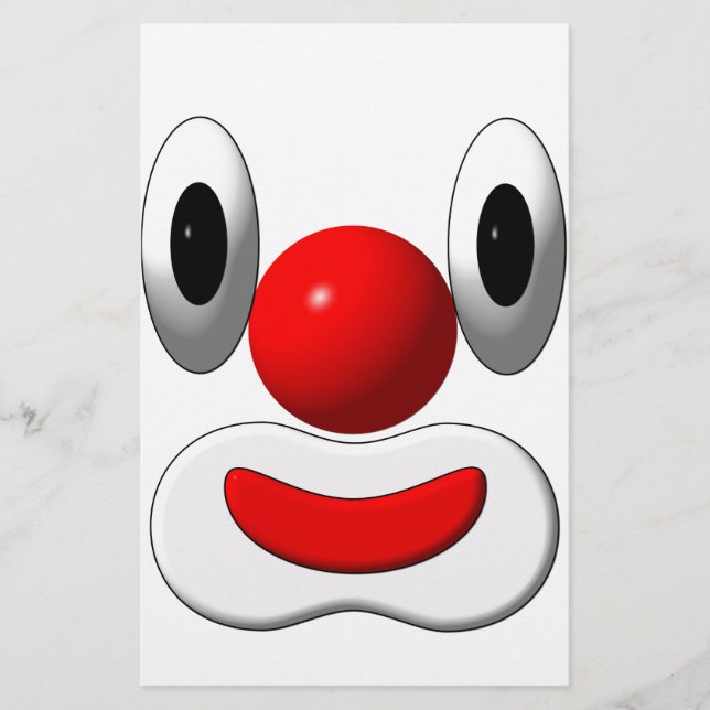 Lustiger Clown Brevpapper (Framsida)